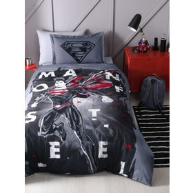 Özdilek Superman Steel Lisanslı Gri Tek Kişilik Nevresim Takımı