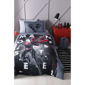 Özdilek Superman Steel Lisanslı Gri Tek Kişilik Nevresim Takımı