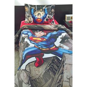 Özdilek Superman Stone 180 x 230 cm Tek Kişilik Mavi Kapitoneli Dört Mevsim Nevresim Takımı