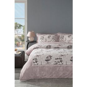 Özdilek Toile De Jouy Pudra Çift Kişilik Ranforce Nevresim Takımı