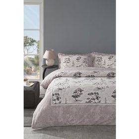 Özdilek Toile De Jouy Pudra Çift Kişilik Ranforce Nevresim Takımı