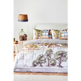 Özdilek Town Soft Life Saten Bej Çift Kişilik Nevresim Takımı
