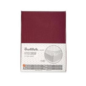 Özdilek Trendy Bordo 100x200 cm Tek Kişilik Fitted Çarşaf