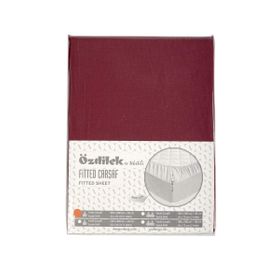 Özdilek Trendy Bordo 100x200 cm Tek Kişilik Fitted Çarşaf