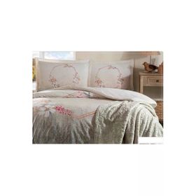 Özdilek Trendy Candidum Krem Battaniyeli Çift Kişilik Nevresim Takımı
