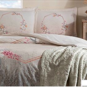 Özdilek Trendy Candidum Krem Battaniyeli Çift Kişilik Nevresim Takımı