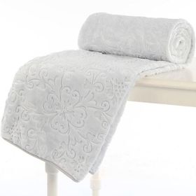 Özdilek Trendy Embos Tek Kişilik 155x220 cm Gri Battaniye