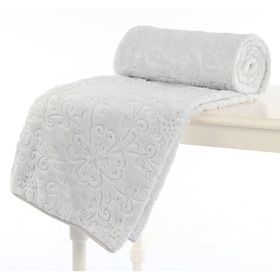 Özdilek Trendy Embos Tek Kişilik 155x220 cm Gri Battaniye