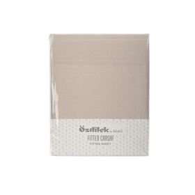Özdilek Trendy Fitted Ranforce Bej 100x200 cm Tek Kişilik Çarşaf