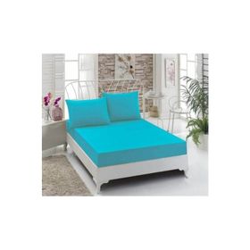 Özdilek Trendy Fitted Turkuaz 100x200 cm Tek Kişilik Çarşaf Takımı