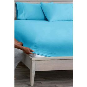Özdilek Trendy Fitted Turkuaz 100x200 cm Tek Kişilik Çarşaf Takımı
