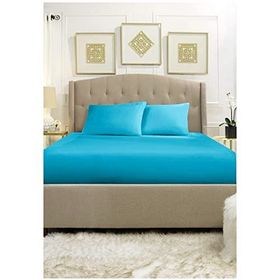 Özdilek Trendy Fitted Turkuaz 100x200 cm Tek Kişilik Çarşaf Takımı