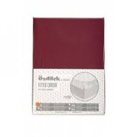 Özdilek Trendy Fitted Yastıklı Ranforce Bordo 100x200 cm Tek Kişilik Çarşaf