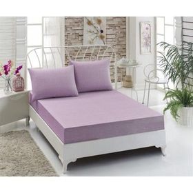 Özdilek Trendy Fitted Yastıklı Ranforce Leylak 100x200 cm Çarşaf Seti