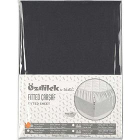 Özdilek Trendy Ranforce Yastıklı Antrasit 100x200 cm Fitted Çarşaf