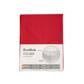 Özdilek Trendy Yastıklı Ranforce Kırmızı 100x200 cm Fitted Çarşaf