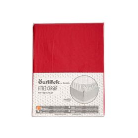 Özdilek Trendy Yastıklı Ranforce Kırmızı 100x200 cm Fitted Çarşaf