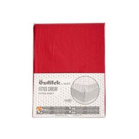 Özdilek Trendy Yastıklı Ranforce Kırmızı 100x200 cm Fitted Çarşaf