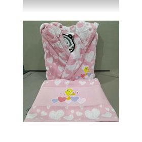 Özdilek Tweety Heart Pembe Çocuk Bornozu Seti