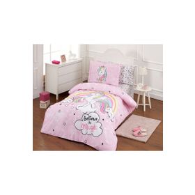 Özdilek Unicorn Ranforce Pembe Tek Kişilik Nevresim Takımı Seti