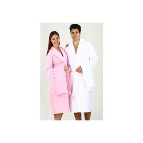 Özdilek Vega Beyaz Pembe Aile Bornoz Seti