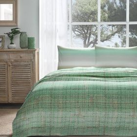 Özdilek Weave Yeşil Tek Kişilik Yatak Örtüsü Set
