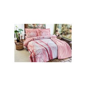 Özdilek Wild Wood Soft Bordo Battaniyeli Çift Kişilik Nevresim