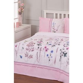 Özdilek Wildly Blooms Pembe Çift Kişilik Nevresim Takımı