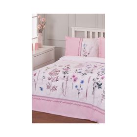 Özdilek Wildly Blooms Pembe Çift Kişilik Nevresim Takımı