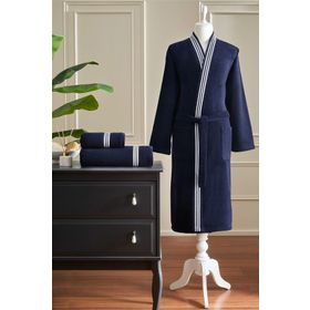 Özdilek Wonder Maskülen Kimono Lacivert Bornoz
