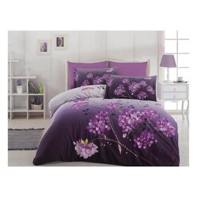 Özdilek Wood Ranforce Mor Tek Kişilik Nevresim Takımı
