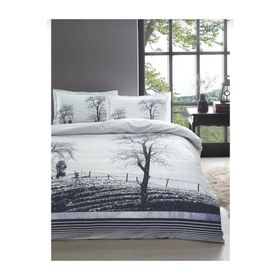 Özdilek Wood Tek Kişilik Lastikli Fitted Çarşaf Nevresim Takımı