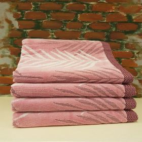 Özdilek Yaprak 4 Adet 50x90 cm Mint Kahve Pembe El Yüz Havlusu
