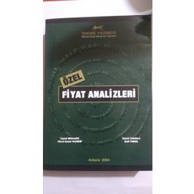 ÖZEL FIYAT ANALIZLERI /2010 - FIKRET KEMAL YILDIRIM