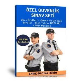 Özel Güvenlik Eğitim Seti - Enine Boyuna Eğitim