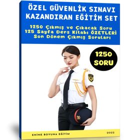 Özel Güvenlik Sınav Kazandıran Eğitim Seti - Enine Boyuna Eğitim
