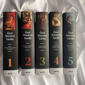 Özel Hayatın Tarihi Seti 5 Kitap Takım Ciltli Philippe Aries,Georges Duby