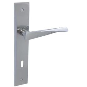 Özen Futura Zmk Krom Saten Rana Oda Aynalı 90 mm Kapı Kolu