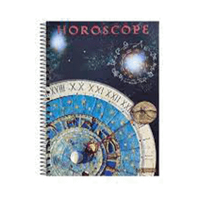 Özgün 150 Yaprak Kareli Horoscope A4 Sert Kapak Spiralli Defter