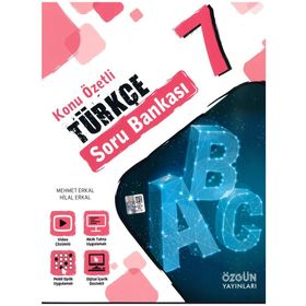 Özgün Yayınları 7.sınıf Türkçe Konu Özetli Soru Bankası