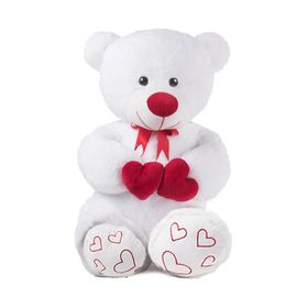 Özgüner Oyuncak 100 cm Çift Kalp Tutan Masum Ayıcık Ve I Love You Yastık