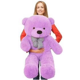 Özgüner Oyuncak 100 cm Papyonlu Lila Büyük Ayıcık