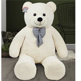 Özgüner Oyuncak Papyonlu Dev Krem Ayı 160 cm Peluş Oyuncak