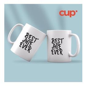 Özgüvenal Best Age Ever Beyaz Kupa Bardak