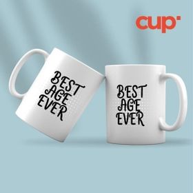 Özgüvenal Best Age Ever Beyaz Kupa Bardak