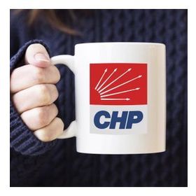 Özgüvenal Chp Beyaz Kupa Bardak