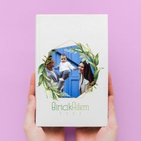 Özgüvenal DEFTER-010 Fotoğraf Baskılı 2022 Temalı Deri Kaplı Defter