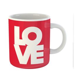 Özgüvenal Love Beyaz Kupa Bardak