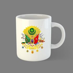 Özgüvenal Osmanlı Tuğrası Beyaz Bardak Kupa