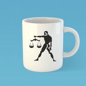 Özgüvenal Terazi Burcu Beyaz Kupa Bardak
